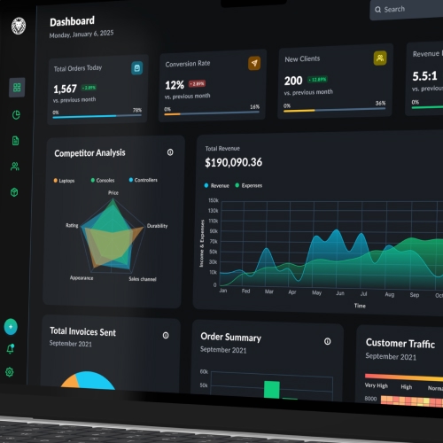 Data Visualization UI UX design components